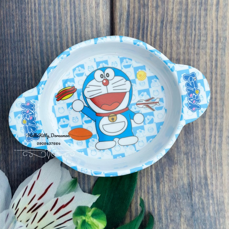 DĨA BẸT 2 QUAI HELLOKITTY DOREAMON