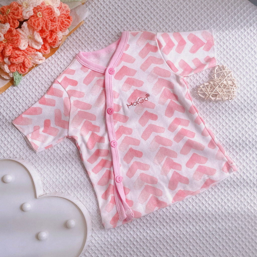 Áo cài nút chéo HotGa cho bé sơ sinh đến dưới 6kg