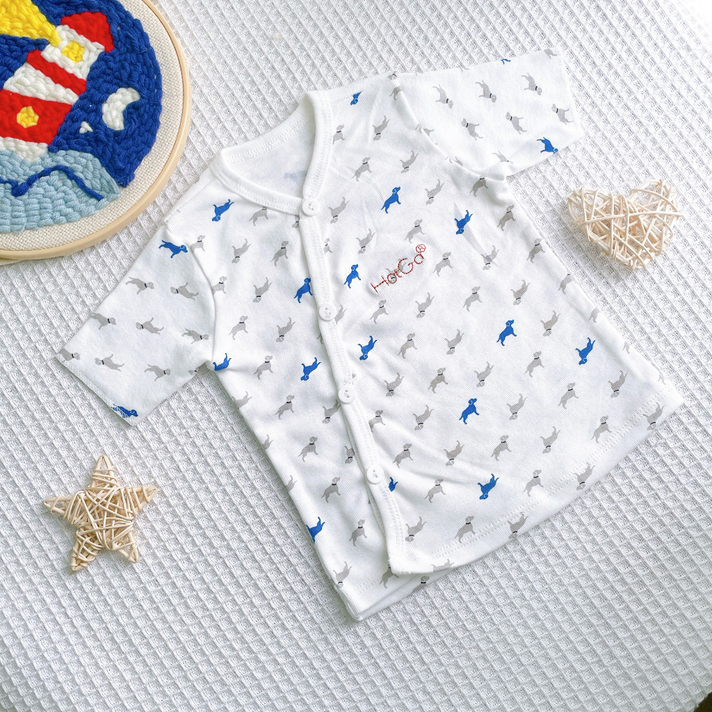 Áo cài nút chéo HotGa cho bé sơ sinh đến dưới 6kg