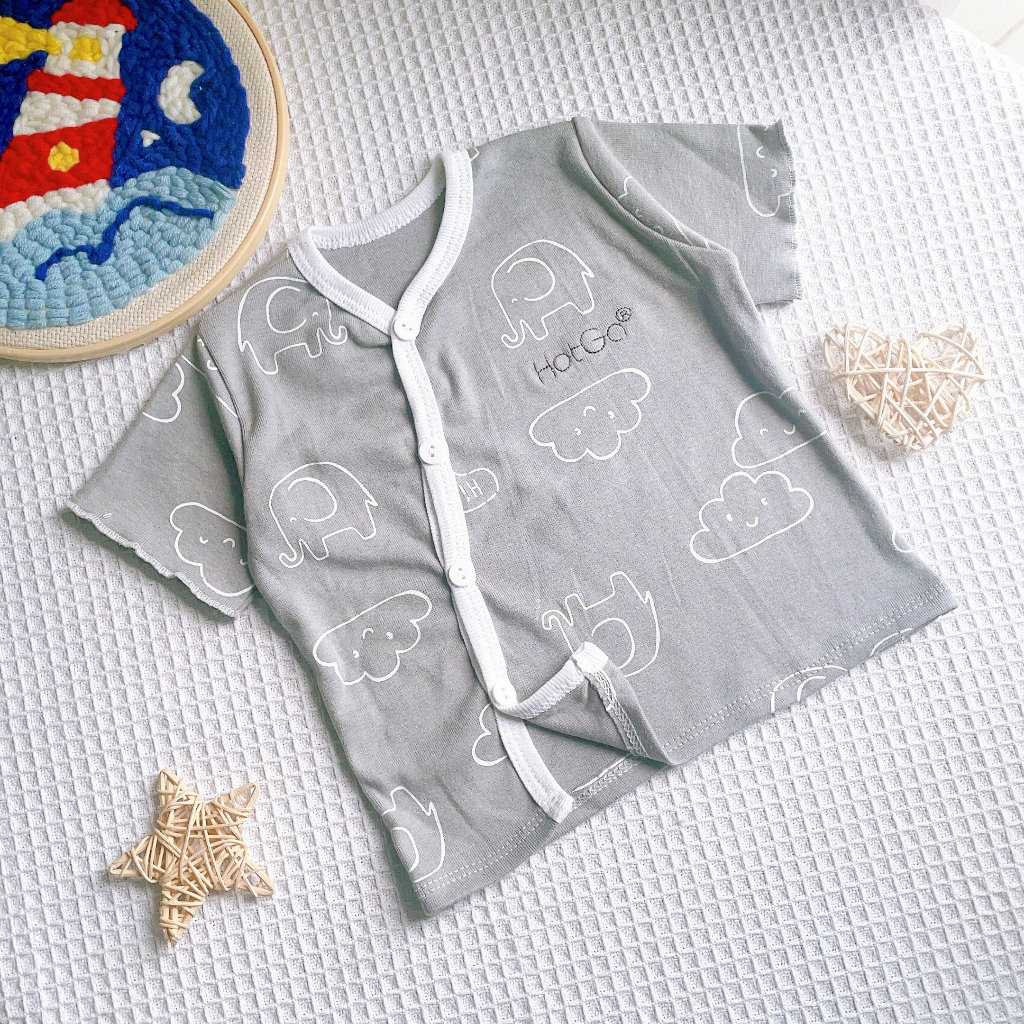 Áo cài nút chéo HotGa cho bé sơ sinh đến dưới 6kg