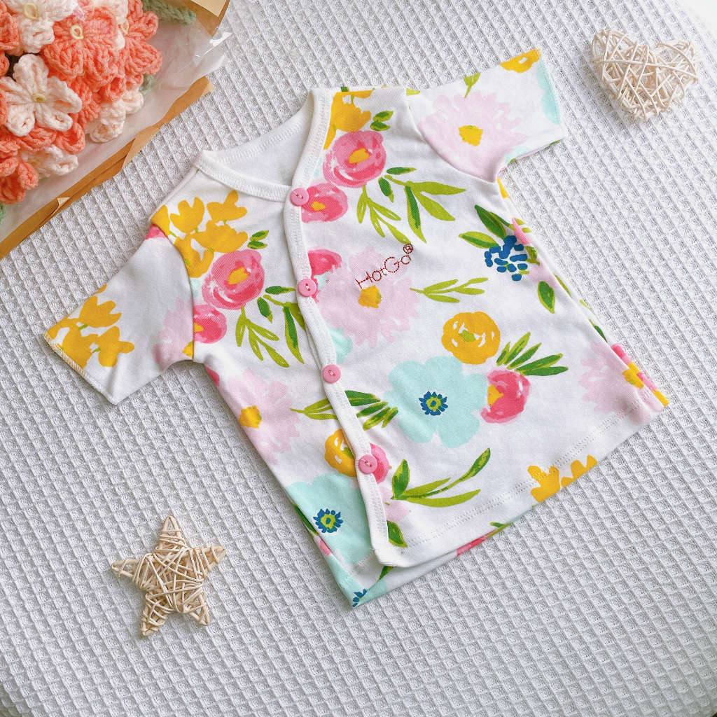 Áo cài nút chéo HotGa cho bé sơ sinh đến dưới 6kg