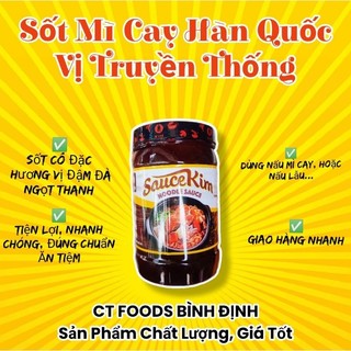 Sốt Mì Cay SauceKim Noodle Sauce Hoặc Sốt Mì Cay Vị Tomyum kèm công thức