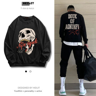 Áo Nỉ Bông Nam Họa Tiết Chữ Số 10 LABZAA HeiLit Sweater Form Rộng