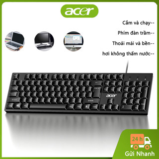 Bàn phím có dây Acer K212b chuyên dụng cho văn phòng và chơi game phù hợp cho máy tính để bàn laptop