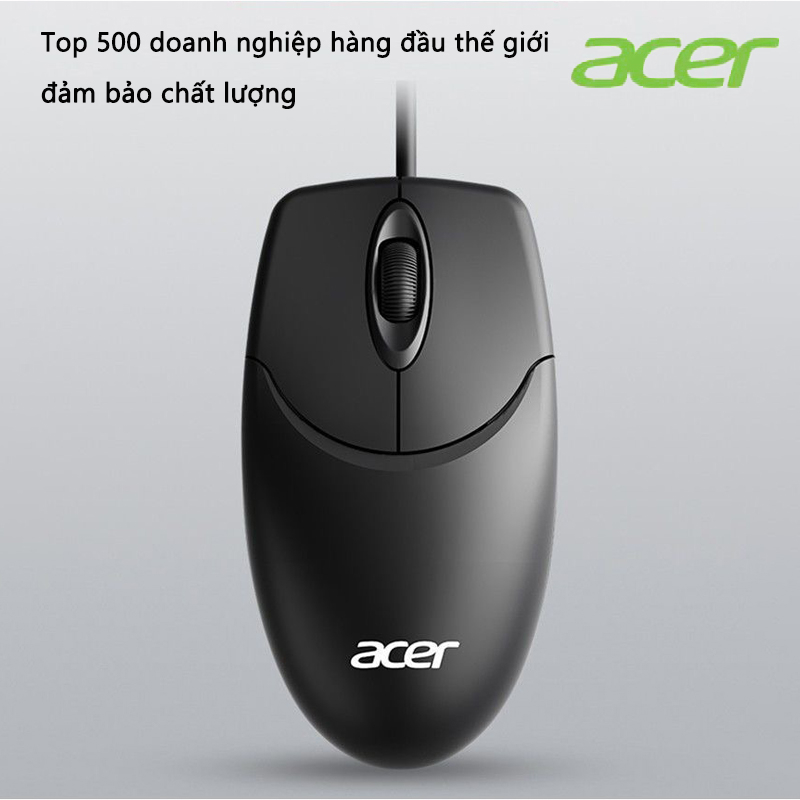 Chuột có dây Acer M117 im lặng phù hợp cho máy tính để bàn, laptop Chuột văn phòng chuyên nghiệp