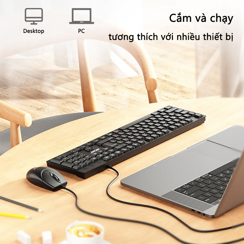 Bàn phím có dây Acer K212b chuyên dụng cho văn phòng và chơi game phù hợp cho máy tính để bàn, laptop | BigBuy360 - bigbuy360.vn