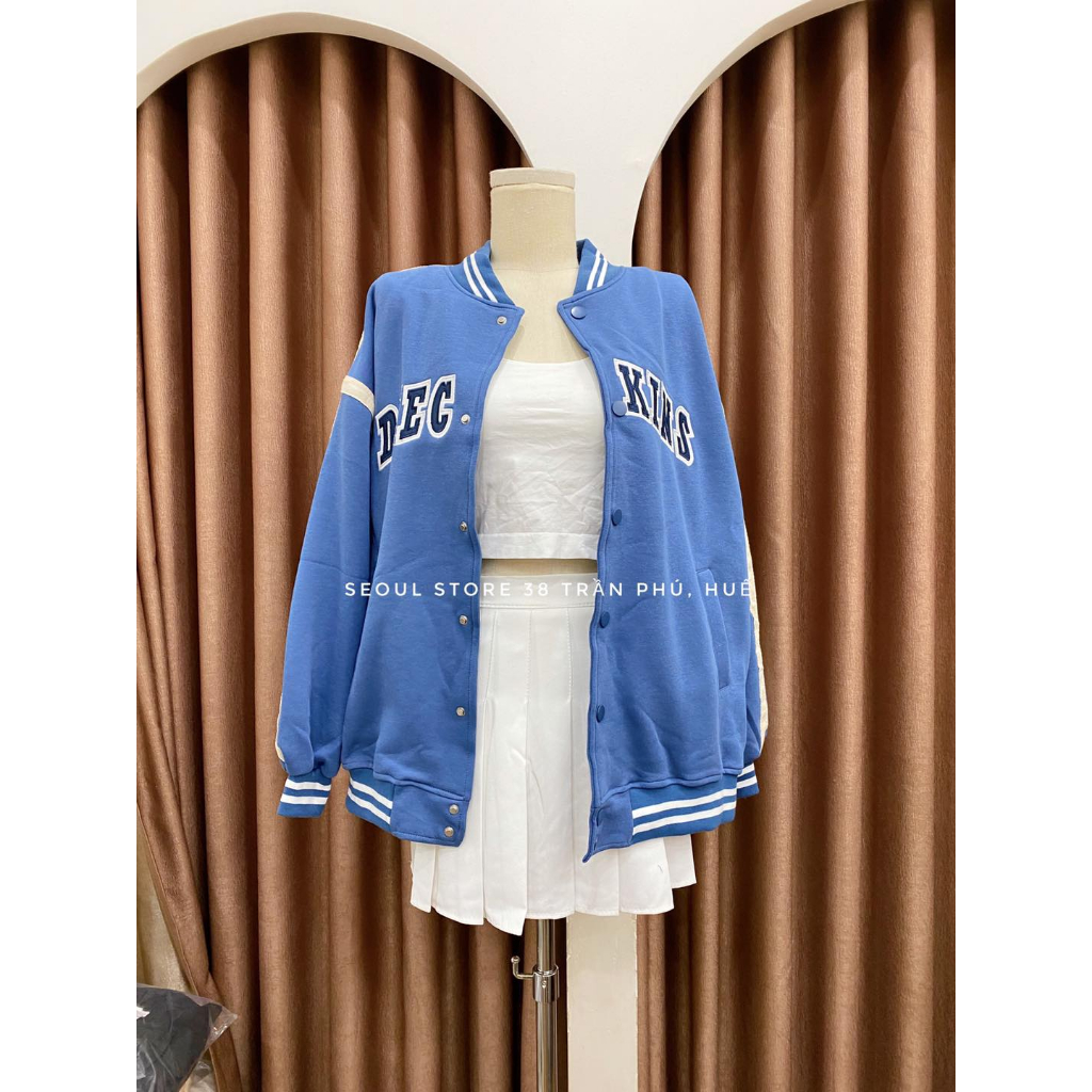 Áo khoác bomber viền CC