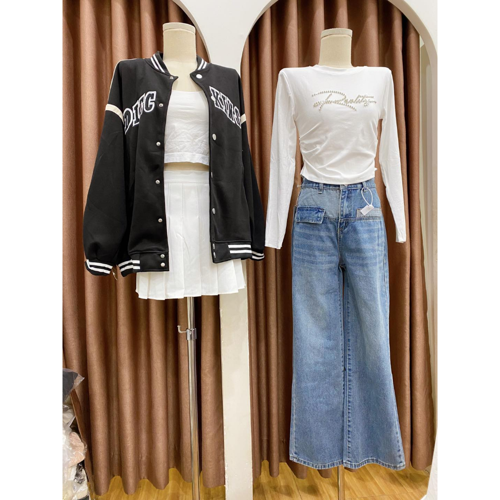 Áo khoác bomber viền CC