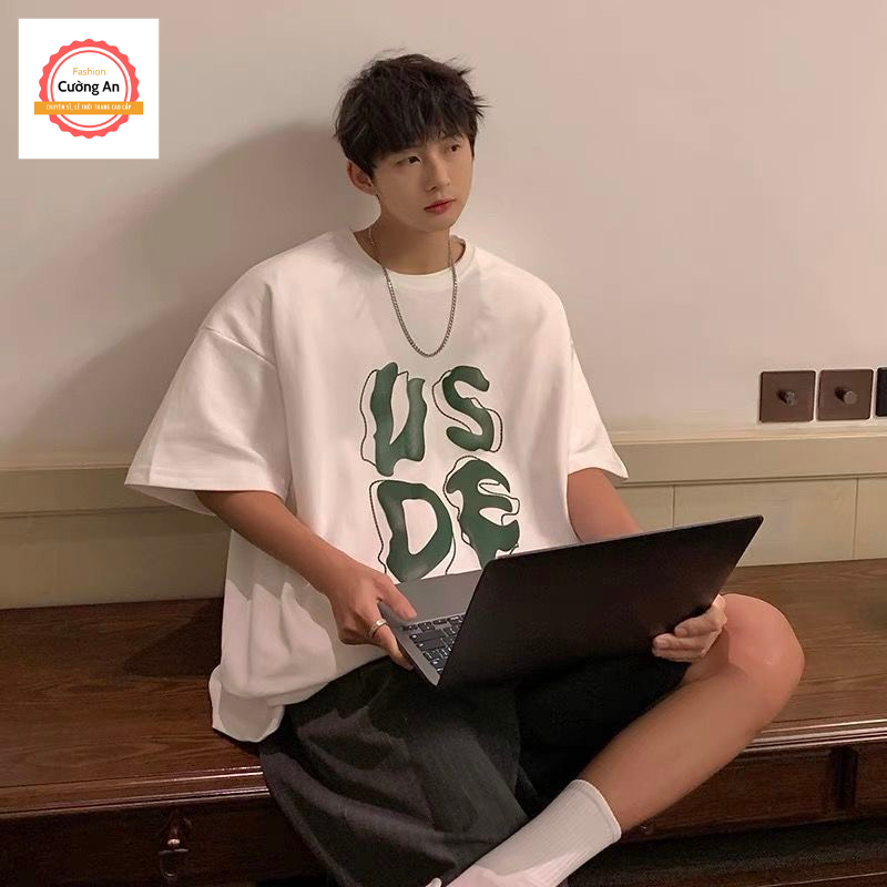 Áo thun nam, áo phông nam tay ngắn, tay lỡ cổ tròn chất cotton dày dặn thoáng mát  ATN057 - Cường An Fashion