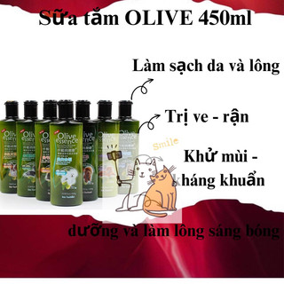 Sữa tắm Olive cho chó mèo 450ml