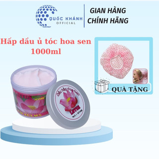 Hấp dầu kem xả ủ tóc Hoa Sen LK 1000ml phục hồi tóc thơm mềm mượt