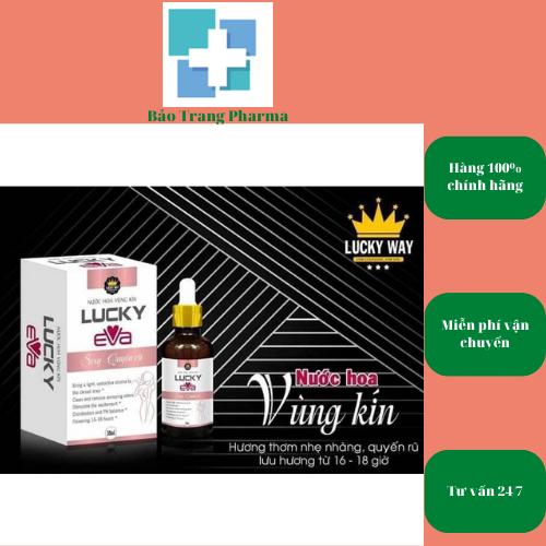 Tinh Dầu Nước Hoa LUCKY EVA - Thơm Mát, Khô Thoáng, Ngăn Ngừa Vi Khuẩn Gây Nấm Ngứa ( hộp 30 ml )
