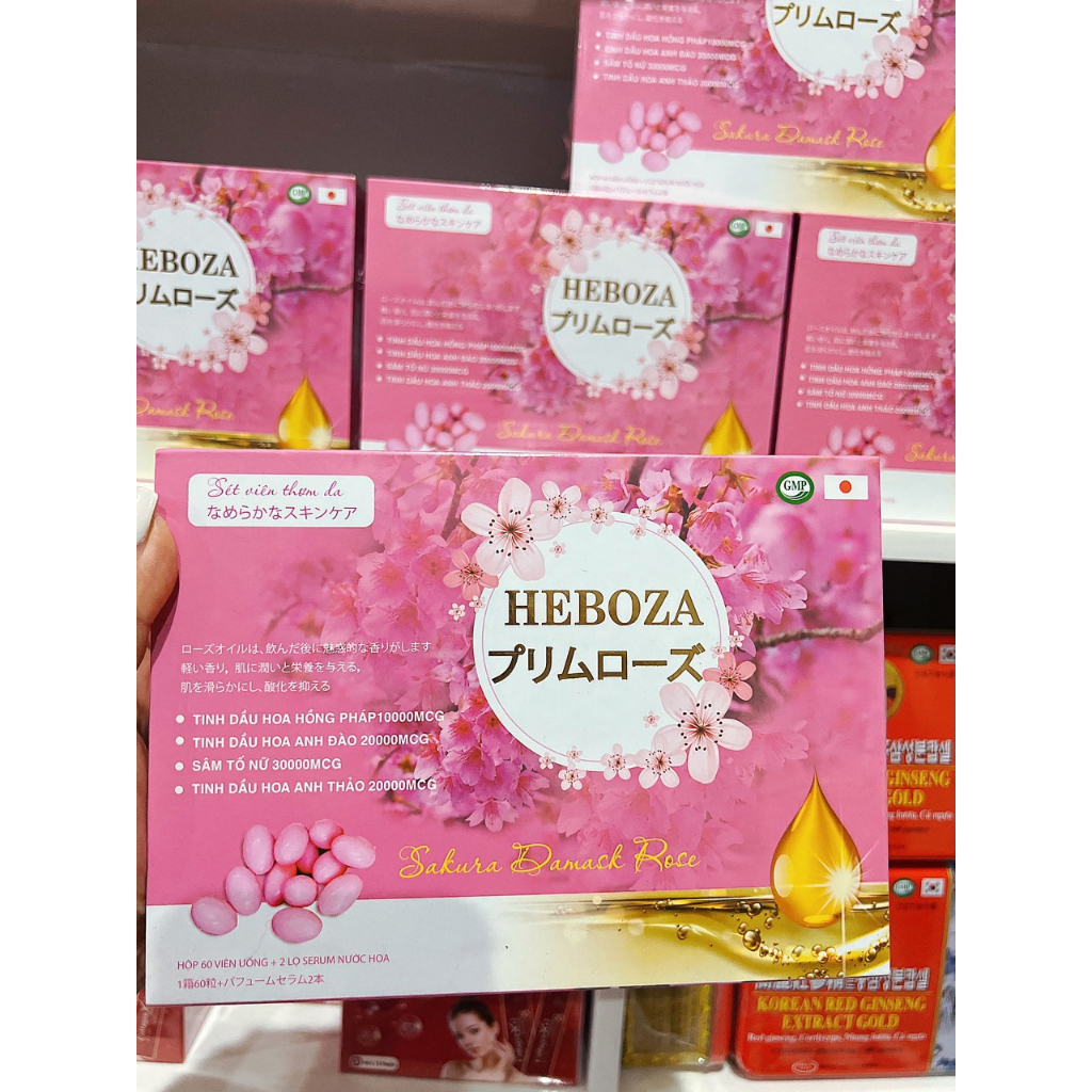 Hộp 60 viên tinh dầu thơm + 02 lọ serum nước hoa làm thơm cơ thể, đẹp sáng da, tăng cường nội tiết tố