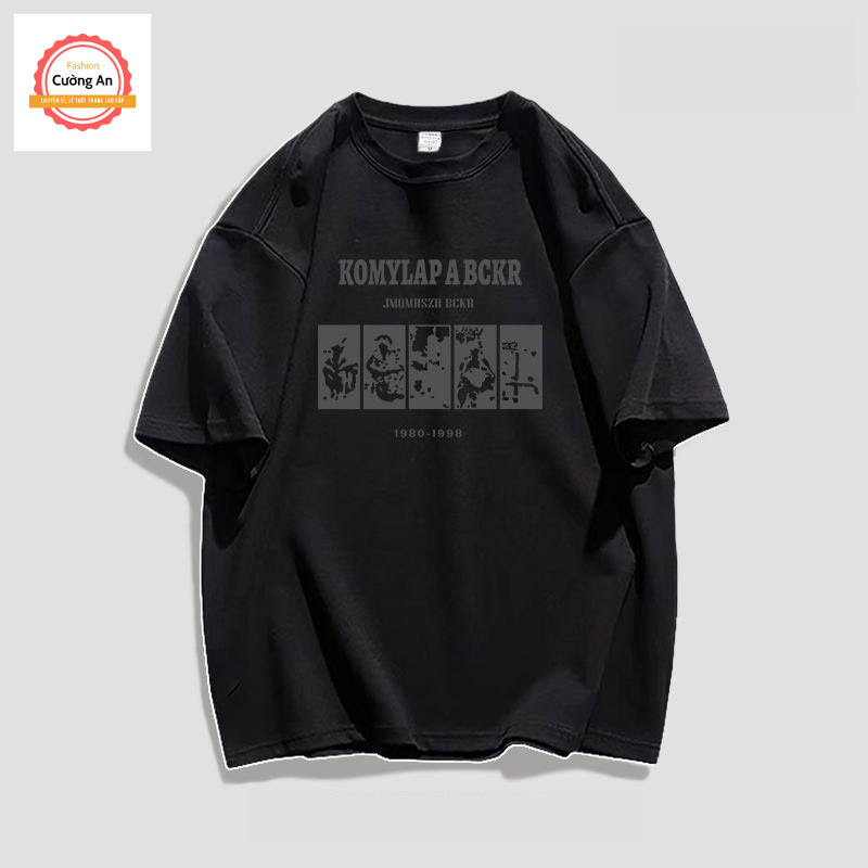 Áo thun nam, áo phông nam tay ngắn, tay lỡ cổ tròn chất cotton dày dặn thoáng mát  ATN062 - Cường An Fashion