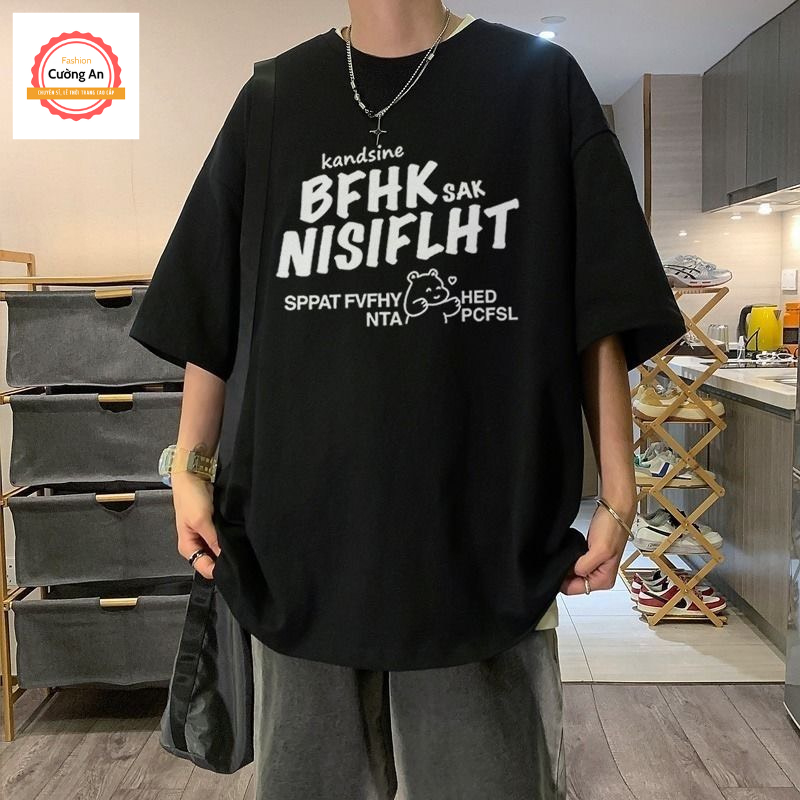 Áo thun nam, áo phông nam tay ngắn, tay lỡ cổ tròn chất cotton dày dặn thoáng mát  ATN062 - Cường An Fashion