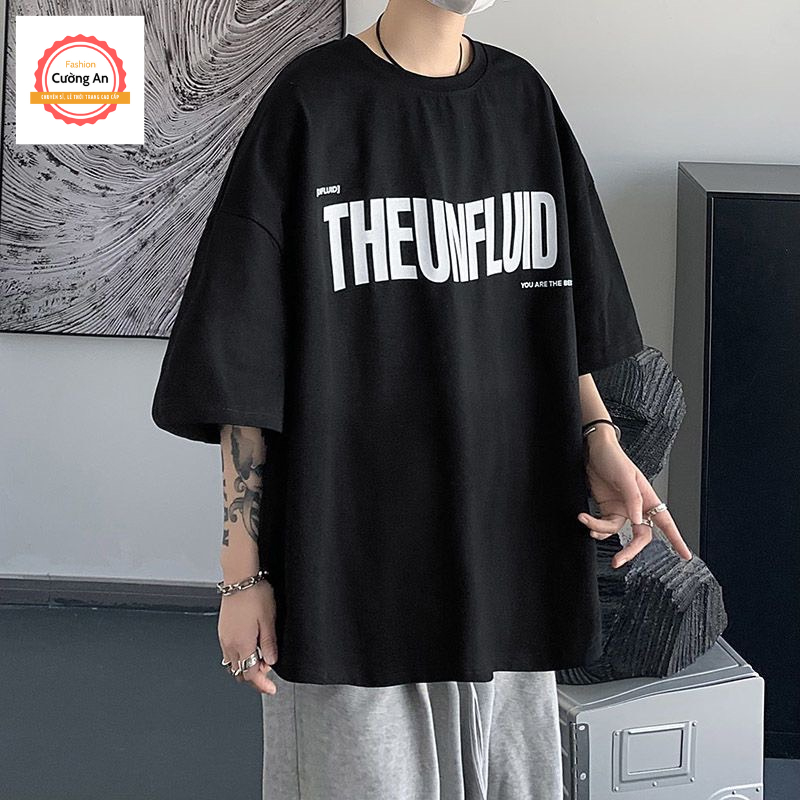 Áo thun nam, áo phông nam tay ngắn, tay lỡ cổ tròn chất cotton dày dặn thoáng mát  ATN062 - Cường An Fashion