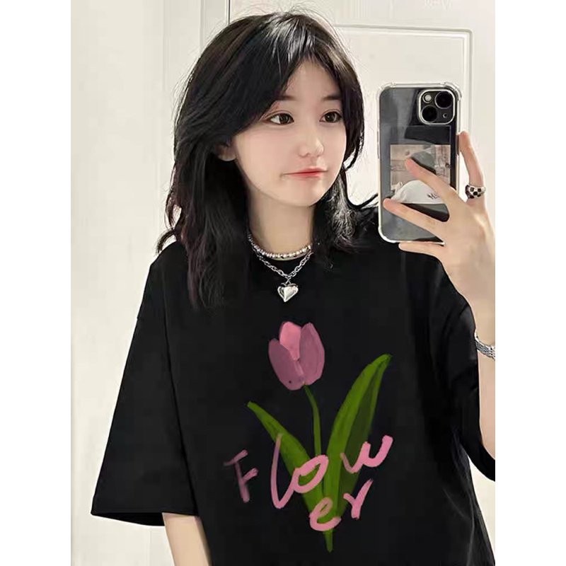 ÁO PHÔNG HOA FLOWER FORM RỘNG TAY LỠ PM11