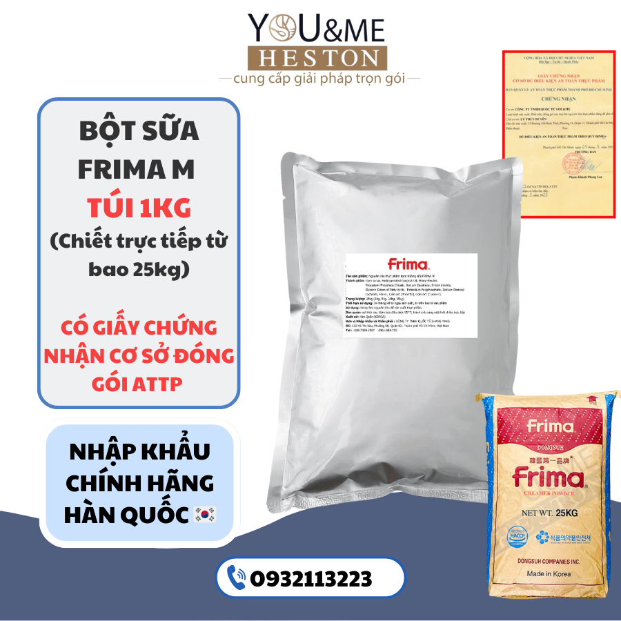 Bột sữa Frima M túi 1kg Hàn Quốc