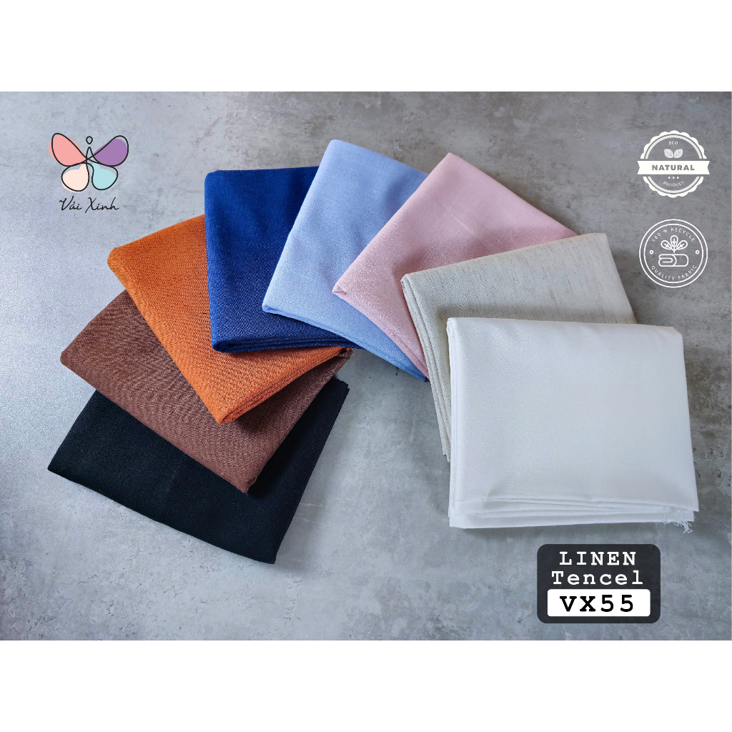 Vải Linen Tencel Vải Xinh Được Làm Hoàn Toàn Từ Sợi Tự Nhiên