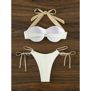 Set bikini 2 mảnh cúp ngực buộc dây