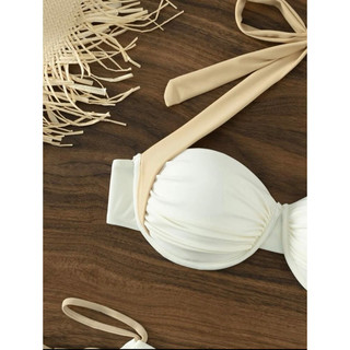 Set bikini 2 mảnh cúp ngực buộc dây