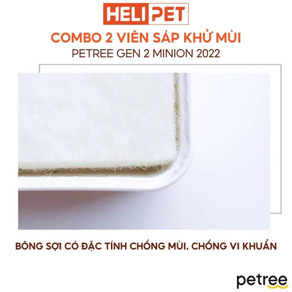 COMBO 2 Cục Khử Mùi Máy Dọn Vệ Sinh Cho Mèo Petree x HeLiPet 2024 Chính Hãng