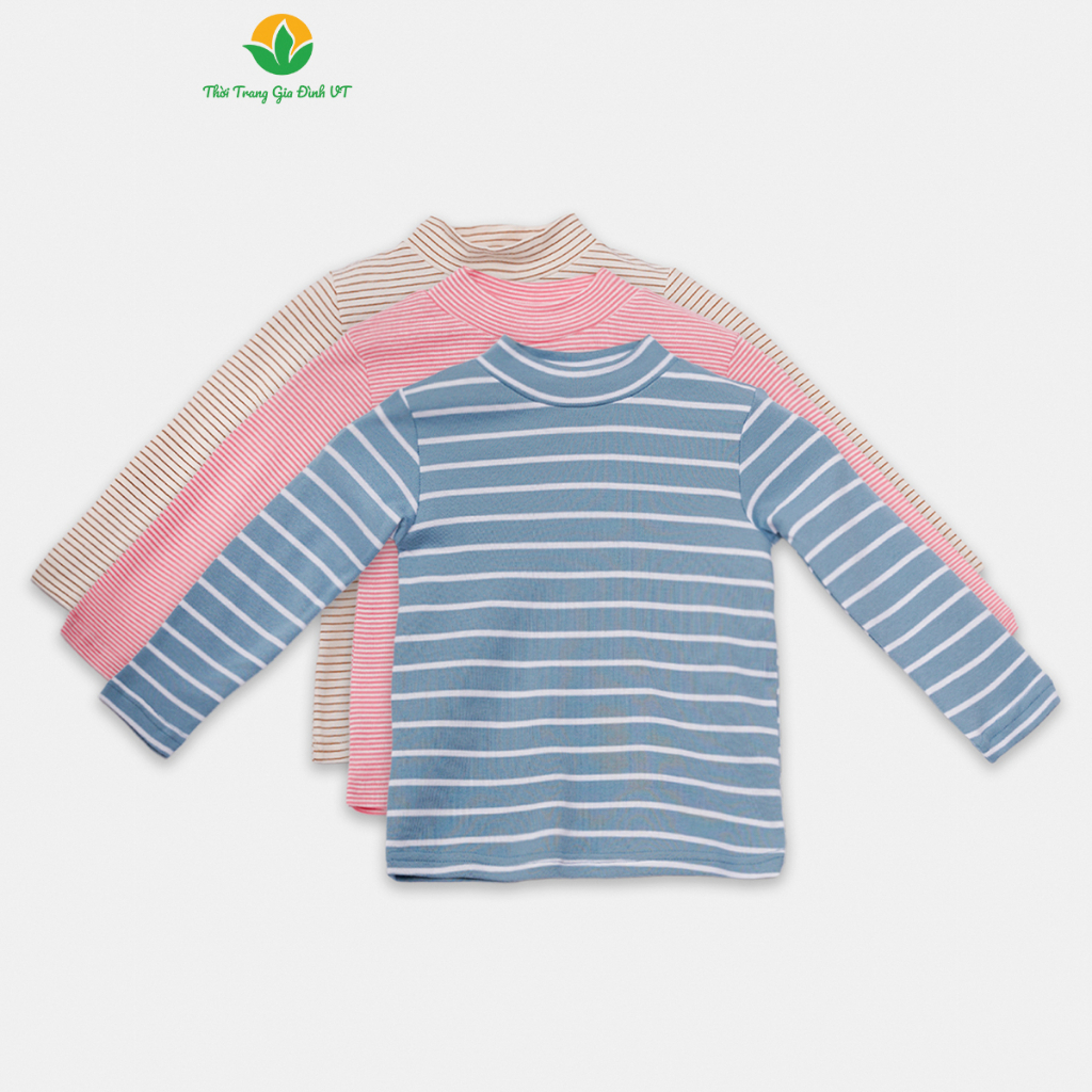 Áo Cotton dệt kim dài tay cho bé mềm mịn thời trang Việt Thắng -  A67.2302