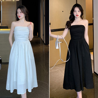  Váy cúp ngực Đầm 2 dây cúp ngực chất đũi gân bèo Lou dress Váy 2 dây bánh bèo cực xinh 