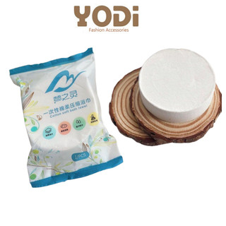 Khăn tắm nén du lịch (kích thước 140 x 70cm), khăn tắm nén chất liệu cotton mềm mại, viên nén tròn gọn nhẹ dễ mang theo
