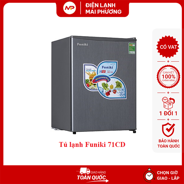 [FREESHIP HN] Tủ lạnh mini Funiki FR-71CD 70 lít - Hàng chính hãng (Bảo hành 30 tháng)