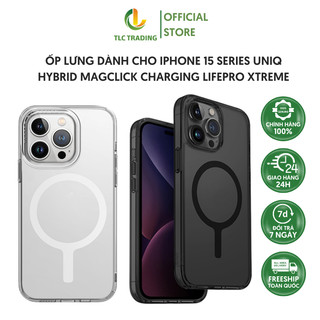 Ốp Lưng Dành Cho iPhone 15 Series UNIQ Hybrid Magclick Charging LifePro Xtreme Ốp lưng mỏng với các góc AirLite™ cong