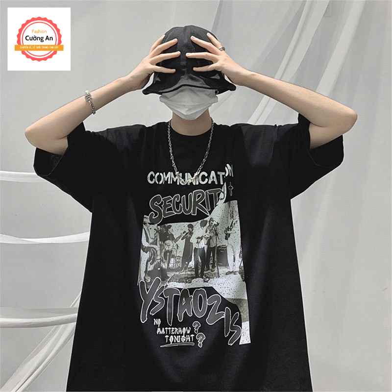 Áo thun nam, áo phông nam tay ngắn, tay lỡ cổ tròn chất cotton dày dặn thoáng mát  ATN066 - Cường An Fashion