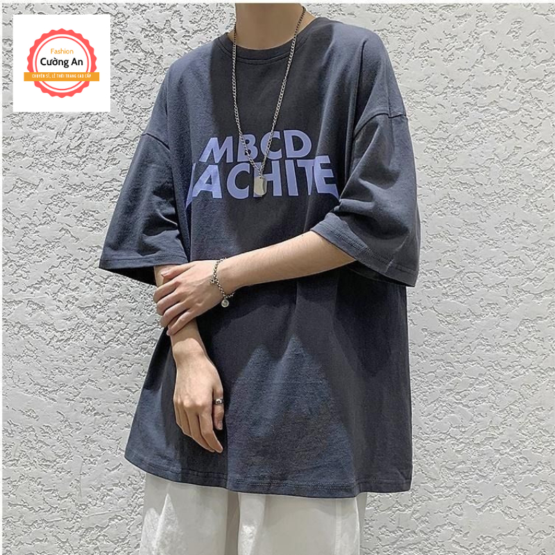 Áo thun nam, áo phông nam tay ngắn, tay lỡ cổ tròn chất cotton dày dặn thoáng mát  ATN066 - Cường An Fashion