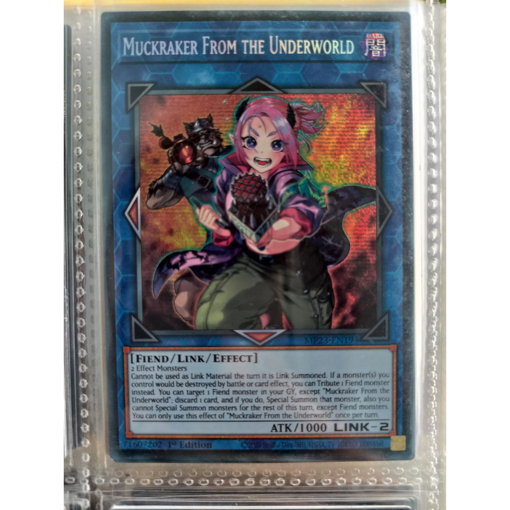 Thẻ bài Muckraker From the Underworld - MP23-EN194 - Prismatic Secret Rare 1st Edition