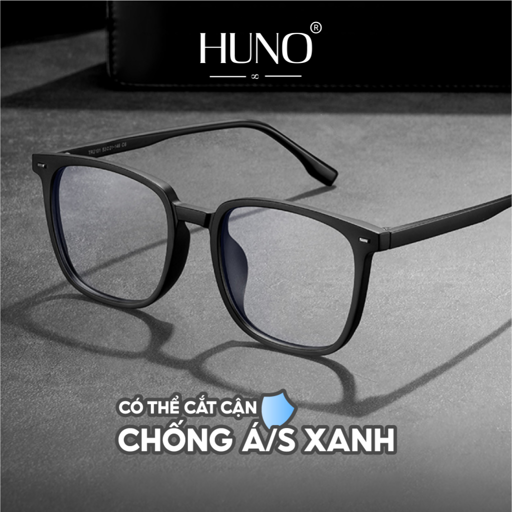 Gọng Kính Nam Nữ HUNO Cao Cấp 2023 Thiết Kế Đơn Giản Tinh Tế Kết Hợp Cùng Chất Liệu An Toàn Đảm Bảo - KR60