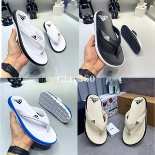 Dép tông adidas đúc nguyên khối chống trơn trượt,dép tông xỏ ngón adidas dành cho nam hàng đẹp ful box-giay360