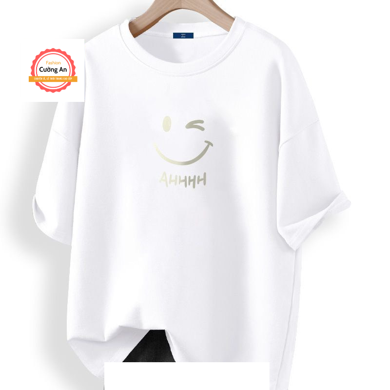 Áo thun nam, áo phông nam tay ngắn, tay lỡ cổ tròn chất cotton dày dặn thoáng mát  ATN068 - Cường An Fashion