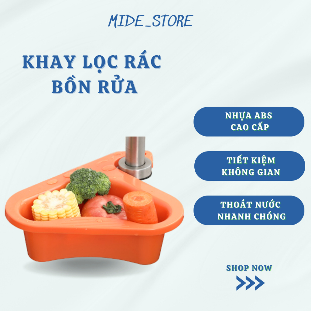 Khay Lọc Rác Bồn Rửa Bát Hình Thiên Nga, Chất Liệu Nhựa ABS Cao Cấp, Có Móc Treo Tiện Lợi Dễ Dàng Vệ Sinh.