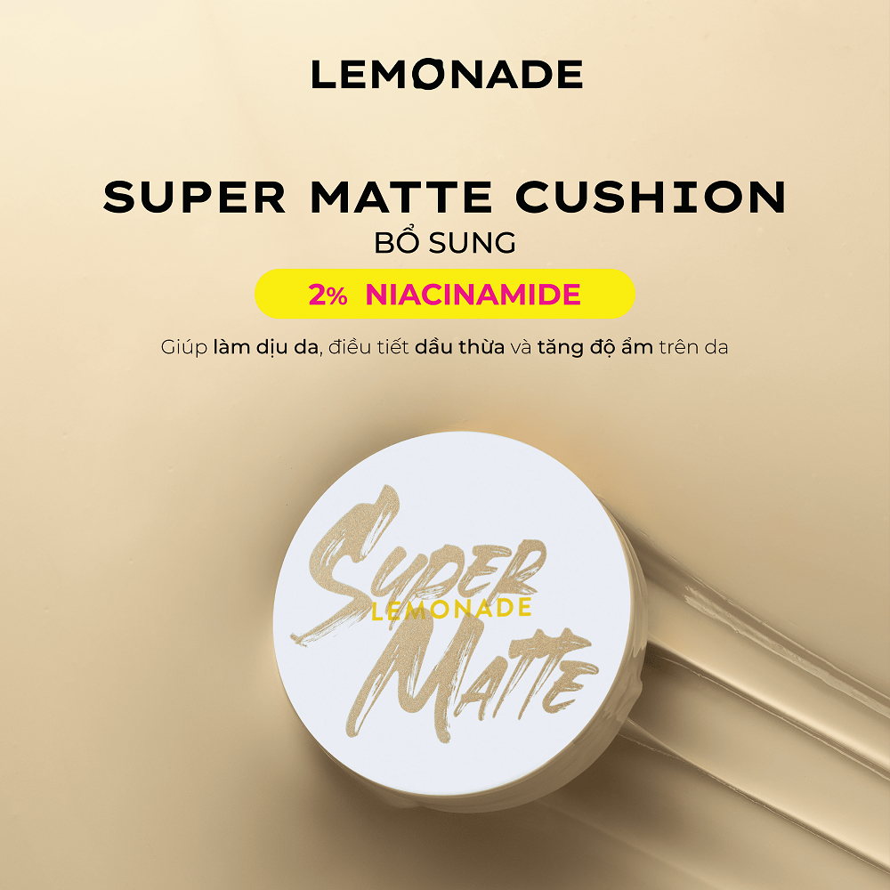 Combo Lemonade Phấn nước siêu kiềm dầu Supermatte Cushion 15g và Chì kẻ mày 2 đầu Want It Got It 2.75g