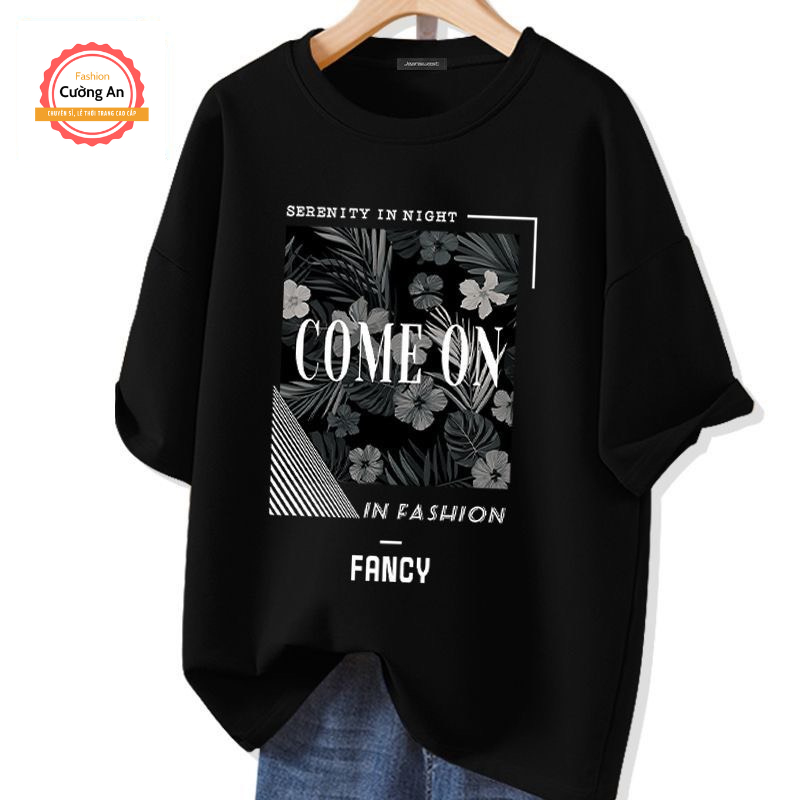 Áo thun nam, áo phông nam tay ngắn, tay lỡ cổ tròn chất cotton dày dặn thoáng mát  ATN068 - Cường An Fashion