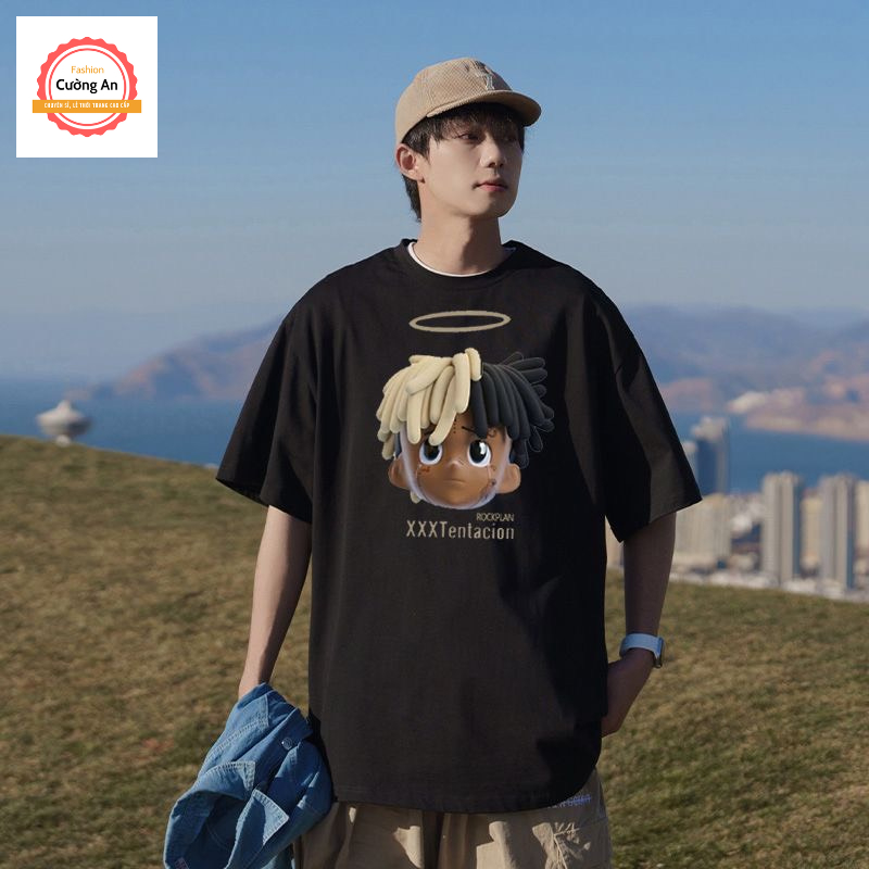 Áo thun nam, áo phông nam tay ngắn, tay lỡ cổ tròn chất cotton dày dặn thoáng mát  ATN069 - Cường An Fashion