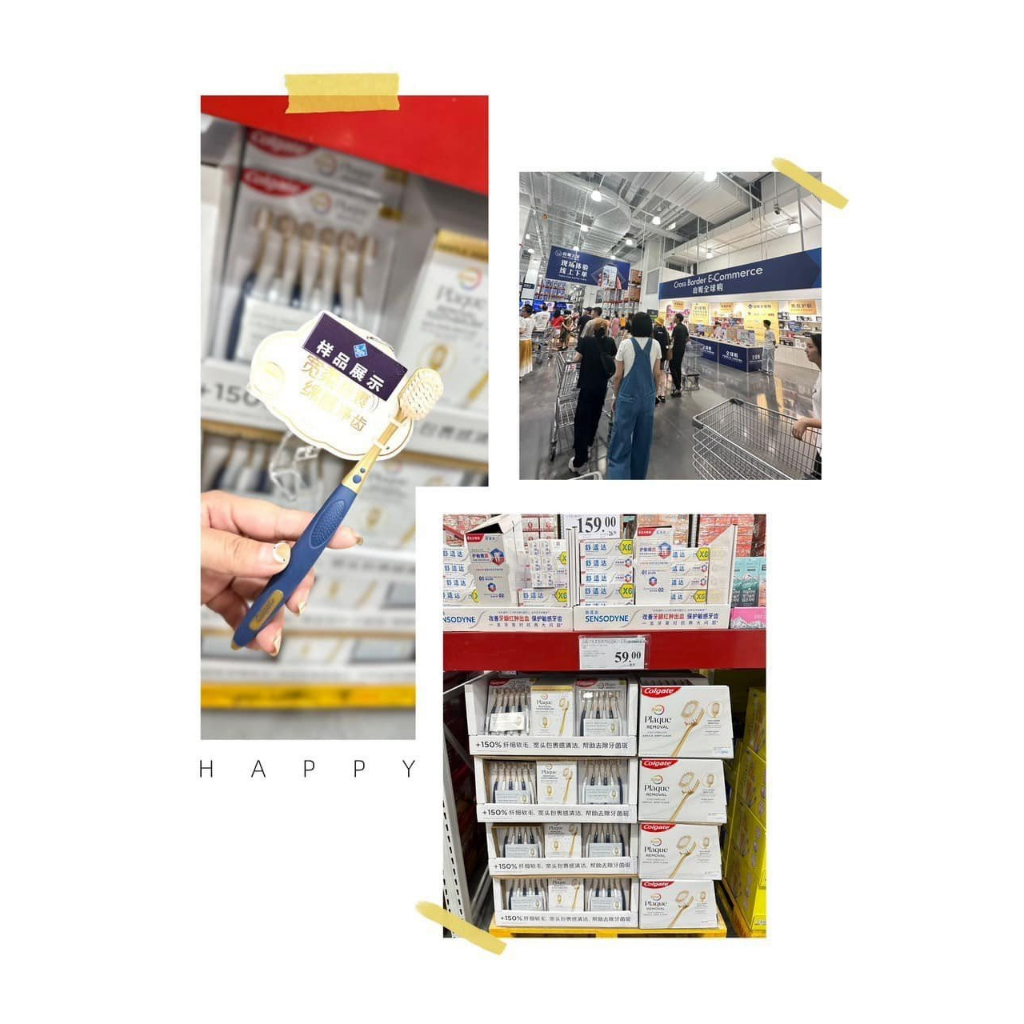 Sét 6 bàn chải đánh răng hàng nội địa Trung lông siêu mềm chải siêu êm siêu sạch HCOM340