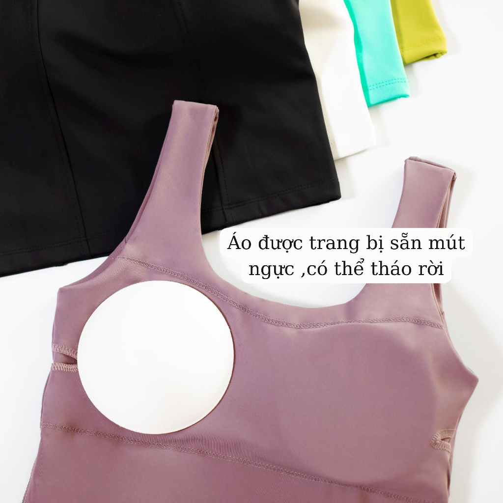 Áo Bra Croptop Thể Thao Reeta Có Mút Định Hình Nâng Ngực Tập Gym, Yoga, Aerobic Thoáng Khí, Co Dãn - A2248