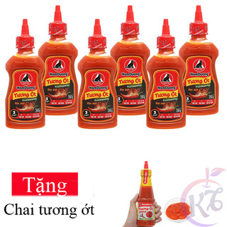 Combo 6 chai Tương ớt Nam dương Cay đặc biệt chai 250g Tặng 1 chai tương ớt - tương ớt 3 THẬT siêu cay chính