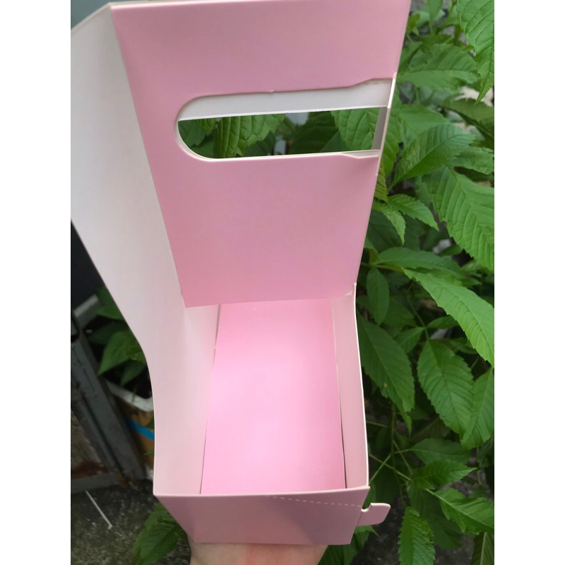 Túi kraft 2 ngăn đựng bánh, hoa, cà phê, làm quà tặng, có kèm lót đáy