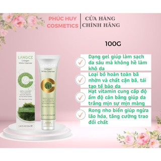 Gel rửa mặt sinh học langce collagen và rong nho 100g