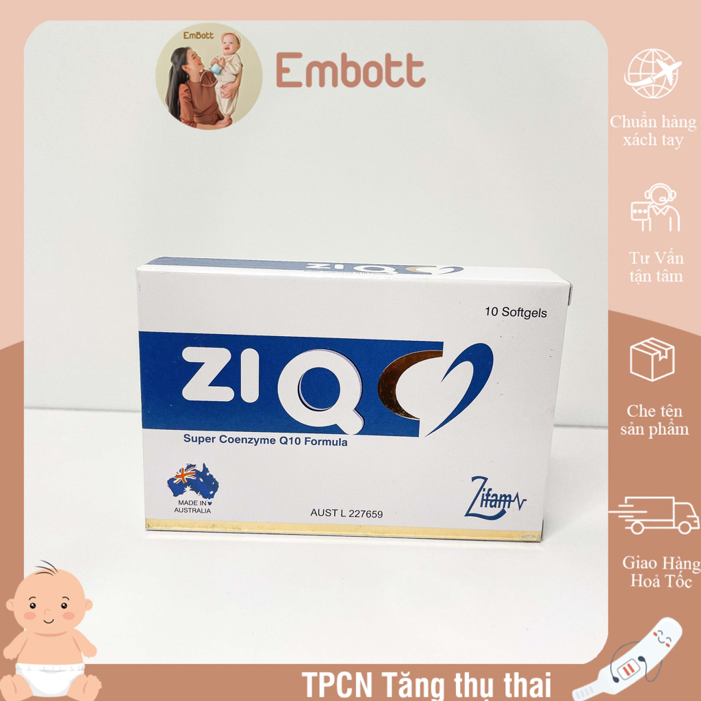 Ziq 10 Hộp 10 viên Tăng thụ thai cho cả nam và nữ EMBOTT22