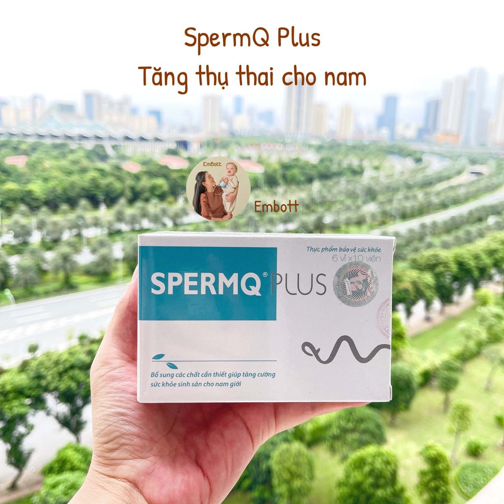 Spermq Plus Hộp 60 viên tăng khả năng thụ thai cho nam giới EMBOTT22