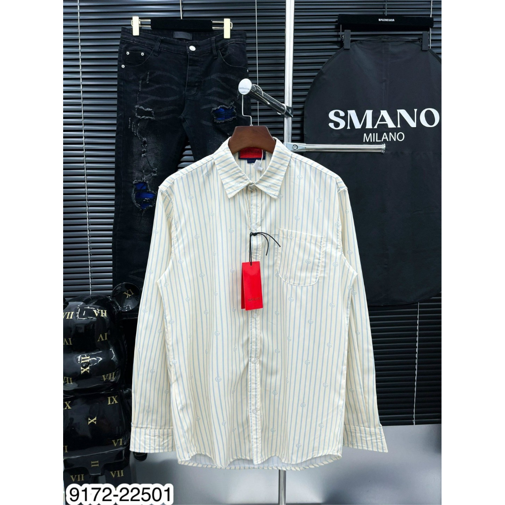 Áo Sơ Mi Nam Kẻ G.C Hàng Cao Cấp - Áo Sơ Mi Dài Tay G.C Mới Nhất