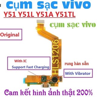 Cụm chân sạc vivo Y51 hàng chất